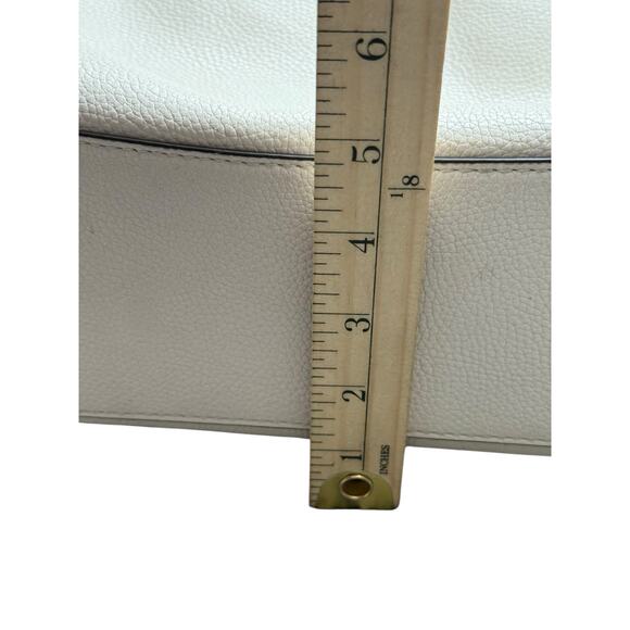 Coach Cream Turlock Edie Pebbled Leather Shoulder Bag - Picture 12 of 13